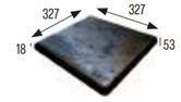 33x33 METAL GRES ÍVESÍTETT LÉPCSŐ BELÉPŐLAP sarokzáró PIROS 33x33 METAL GRES ÍVESÍTETT LÉPCSŐ BELÉPŐLAP sarokzáró PIROS