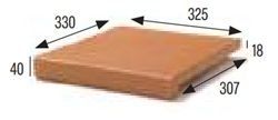 33x33 CLASSIC GRES NATUR FELÜLETŰ SARKOS LÉPCSŐ BELÉPŐLAP VÖRÖSBARNA 33x33 CLASSIC GRES NATUR FELÜLETŰ SARKOS LÉPCSŐ BELÉPŐLAP VÖRÖSBARNA