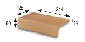 25x13 GRES NATURAL KÜLSŐ LÉPCSŐSAROK ÉLLEZÁRÓ TERMÉSZETES 25x13 GRES NATURAL KÜLSŐ LÉPCSŐSAROK ÉLLEZÁRÓ TERMÉSZETES