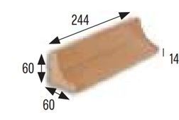 25x6 GRES NATURAL BELSŐ SAROK HAJLATELEM TERMÉSZETES