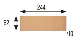 GRES 25x6 LÉPCSŐ HOMLOKLAP BURKOLAT TERMÉSZETES