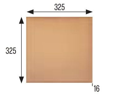 GRES NATURAL 33X33 PADLÓ BURKOLAT TERMÉSZETES
