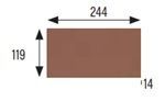 12.5X25 GRES COTTO BURKOLAT PIROS