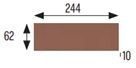 6X25 GRES COTTO BURKOLAT PIROS